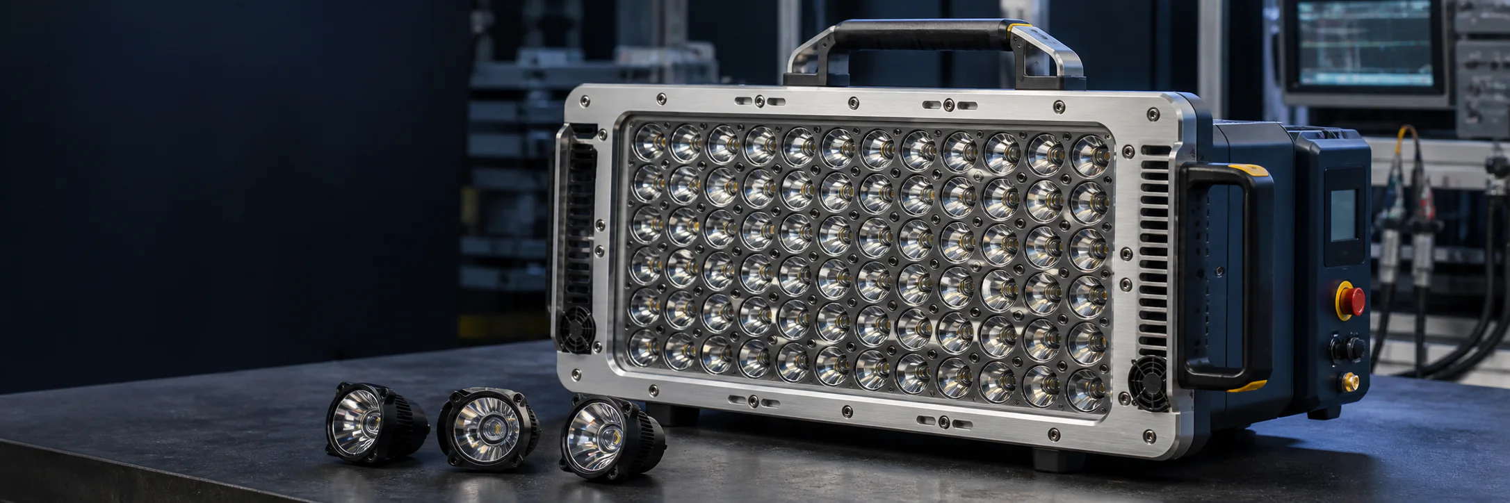 Conceptual visual representing the Portable Sun extreme-output lighting demonstrator